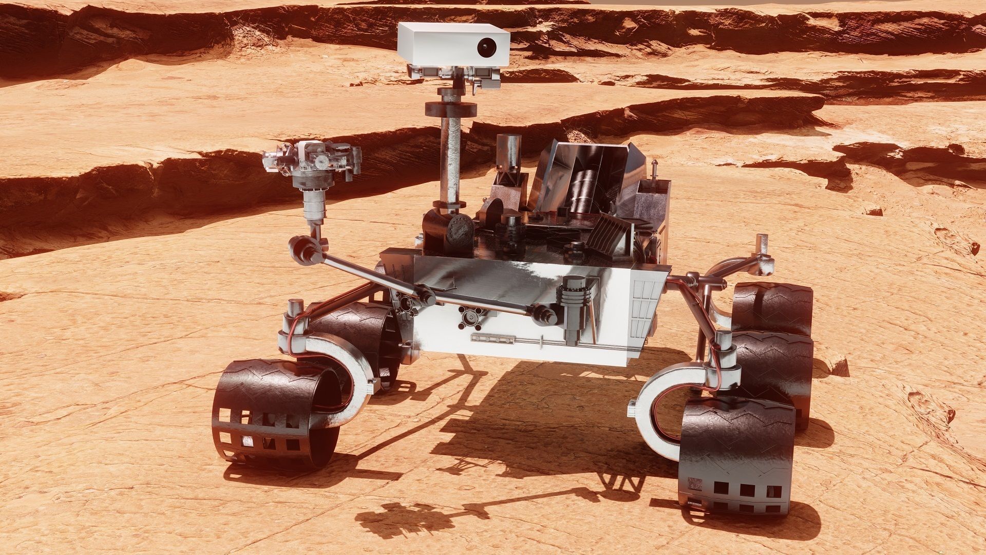 Space Shuttle and Mars Rover 3D models 3D Model Collection_25