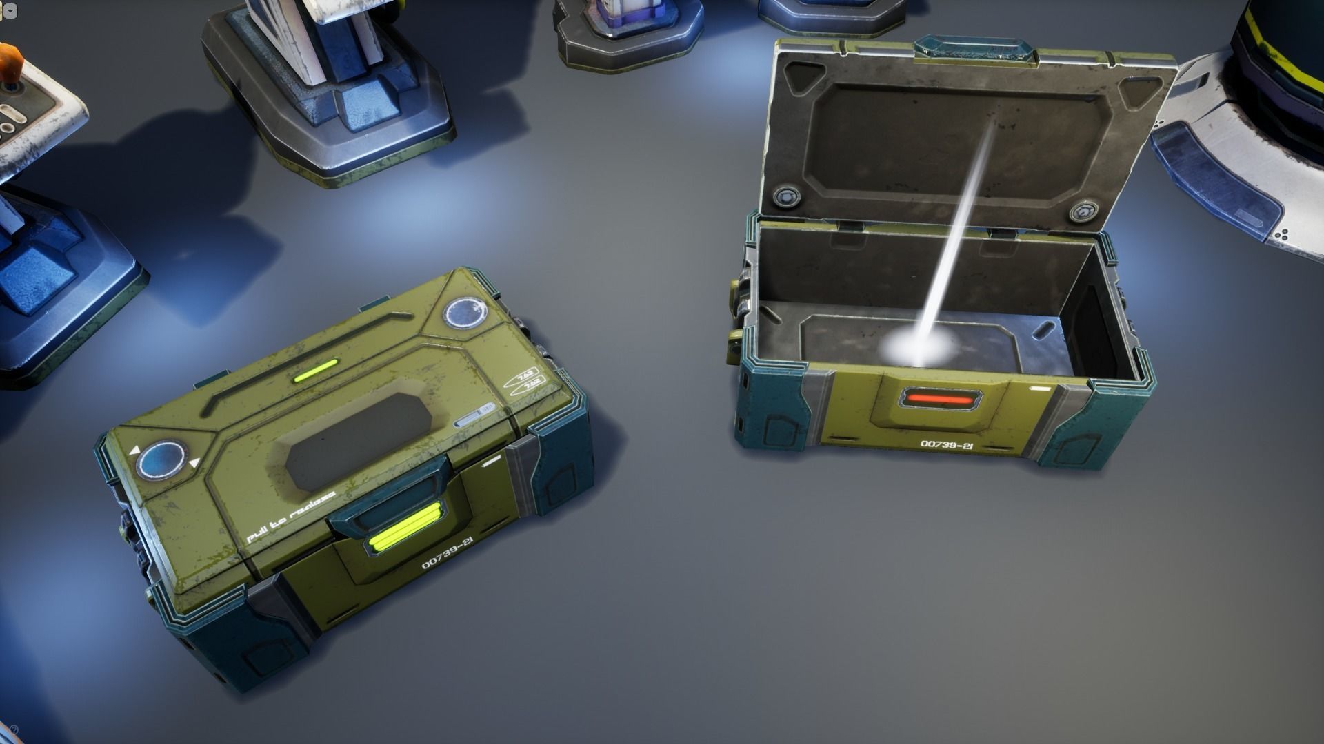Sci-Fi Props Pack vol 2 Low-poly 3D model_13