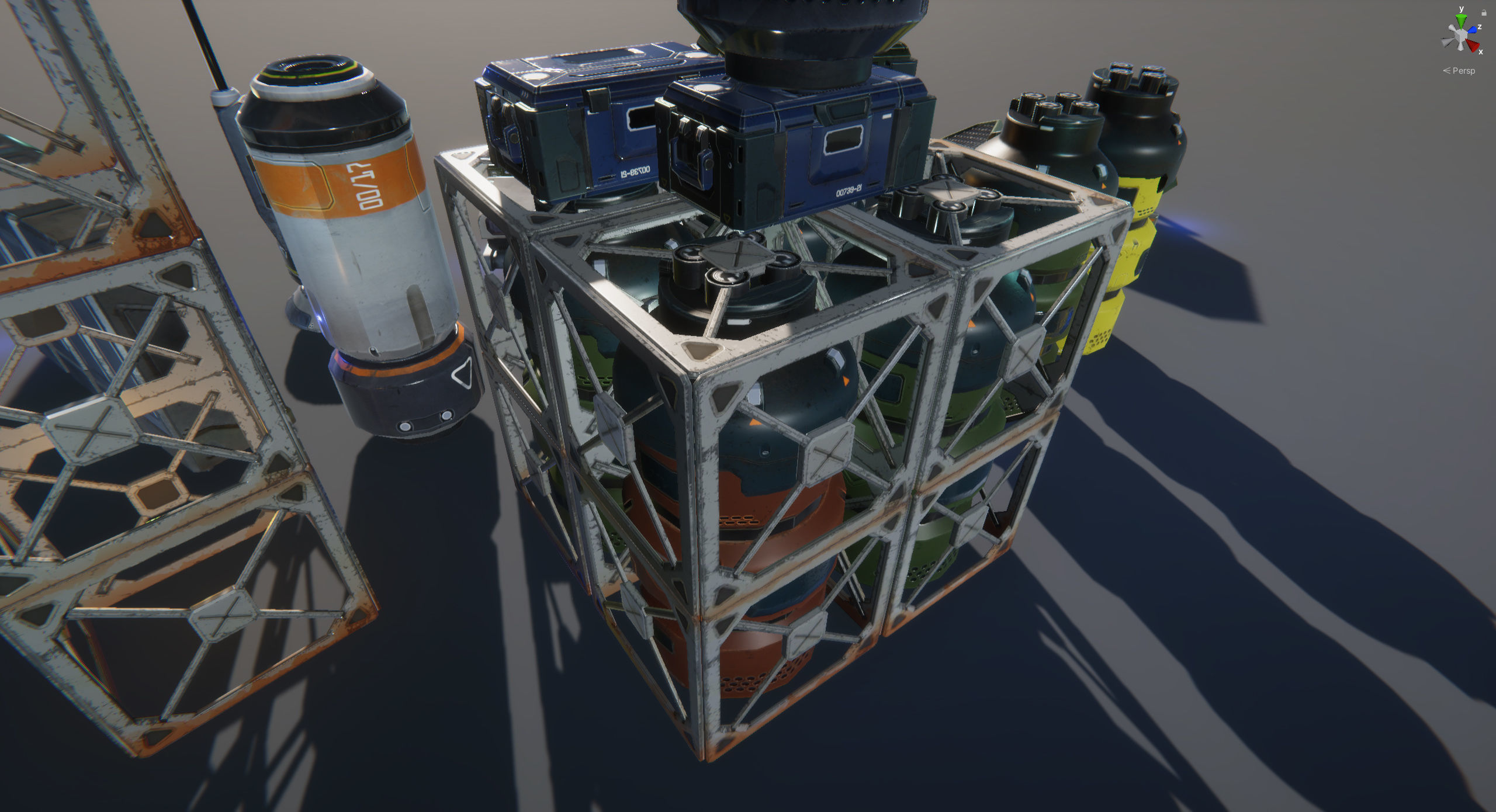 Sci-Fi Props Pack vol 2 Low-poly 3D model_47