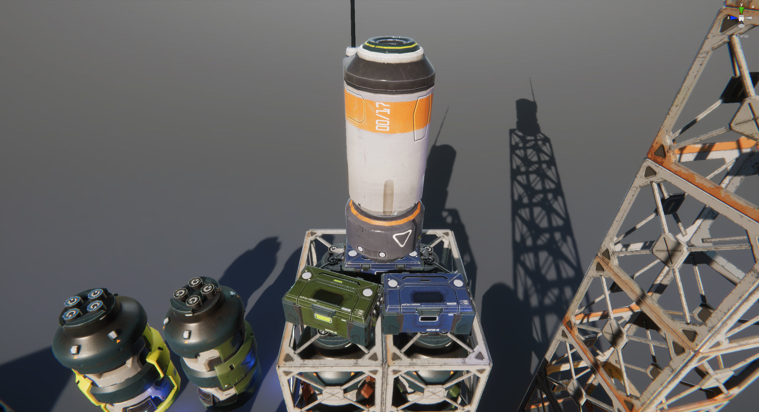 Sci-Fi Props Pack vol 2 Low-poly 3D model_49