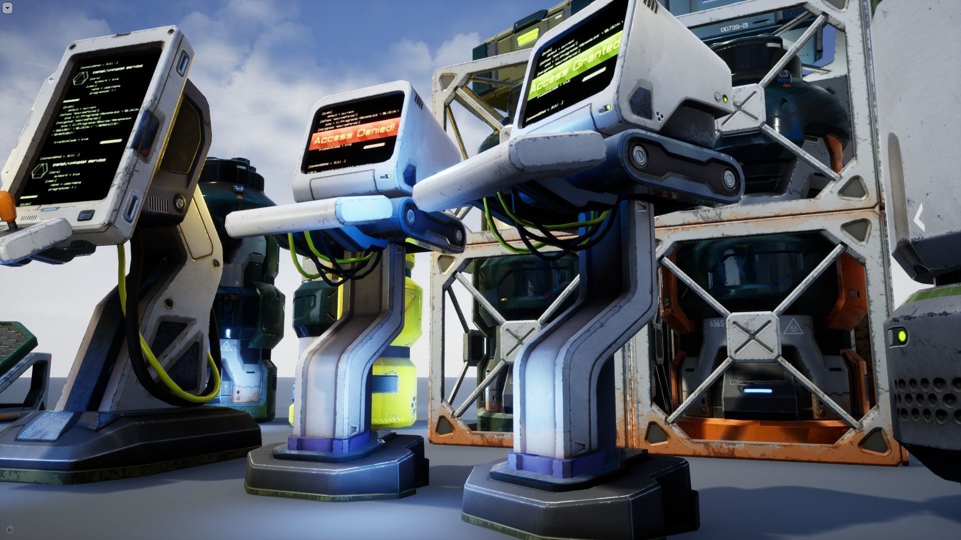 Sci-Fi Props Pack vol 2 Low-poly 3D model_22