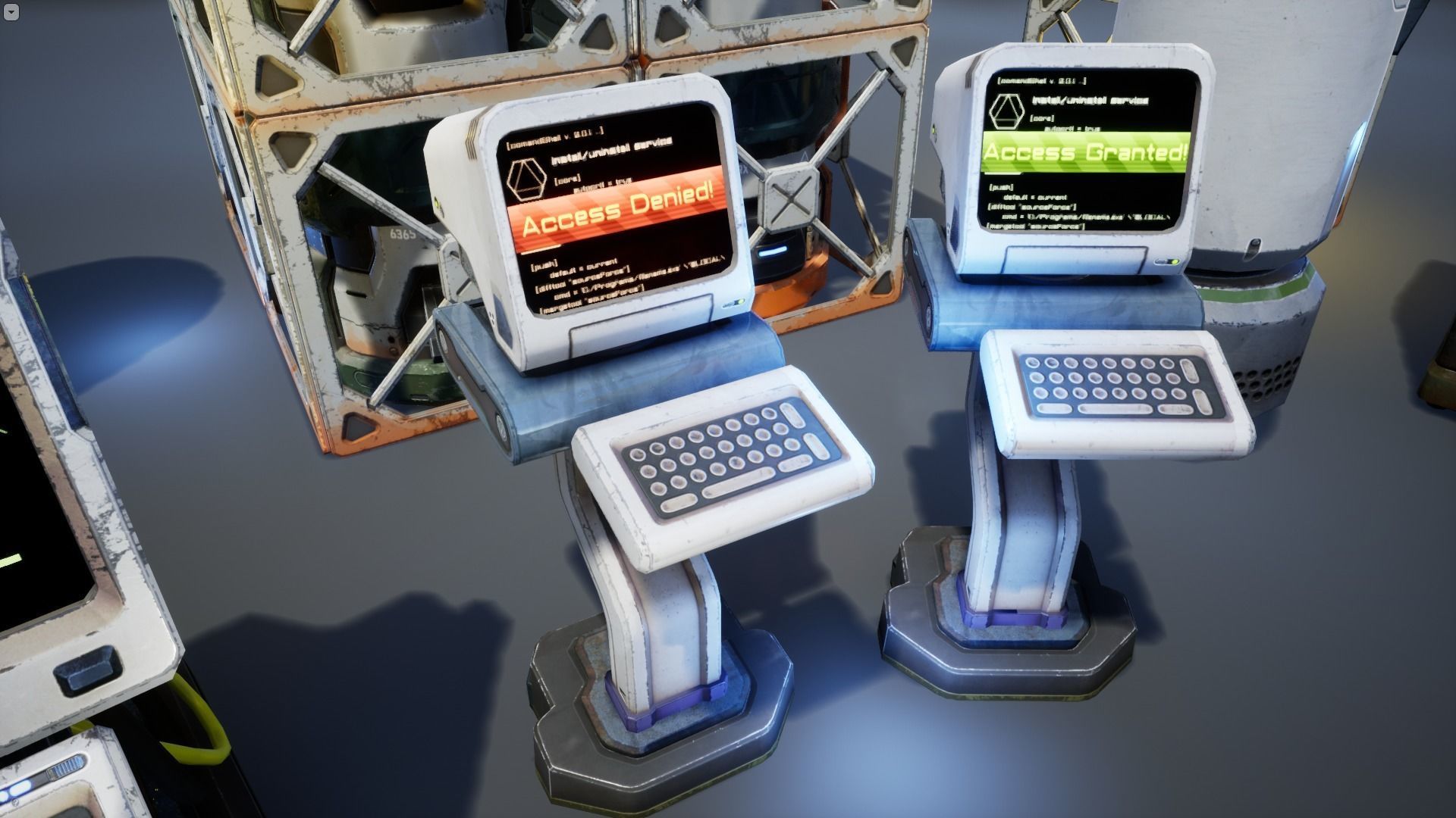 Sci-Fi Props Pack vol 2 Low-poly 3D model_21