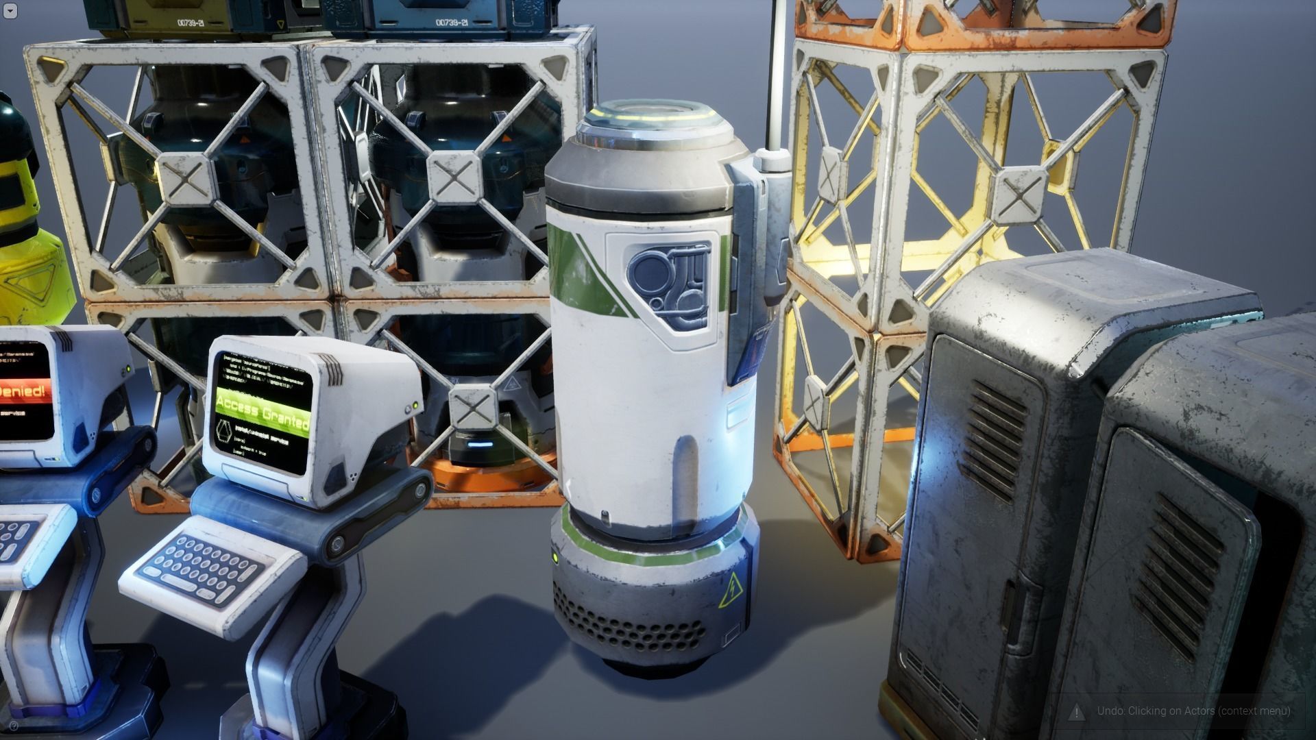 Sci-Fi Props Pack vol 2 Low-poly 3D model_16