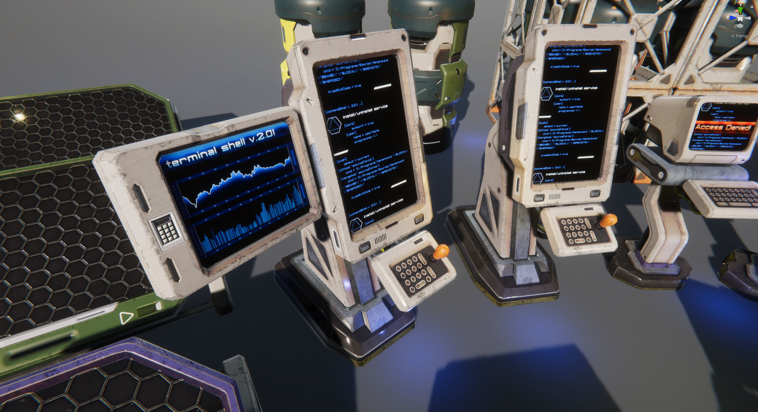 Sci-Fi Props Pack vol 2 Low-poly 3D model_51