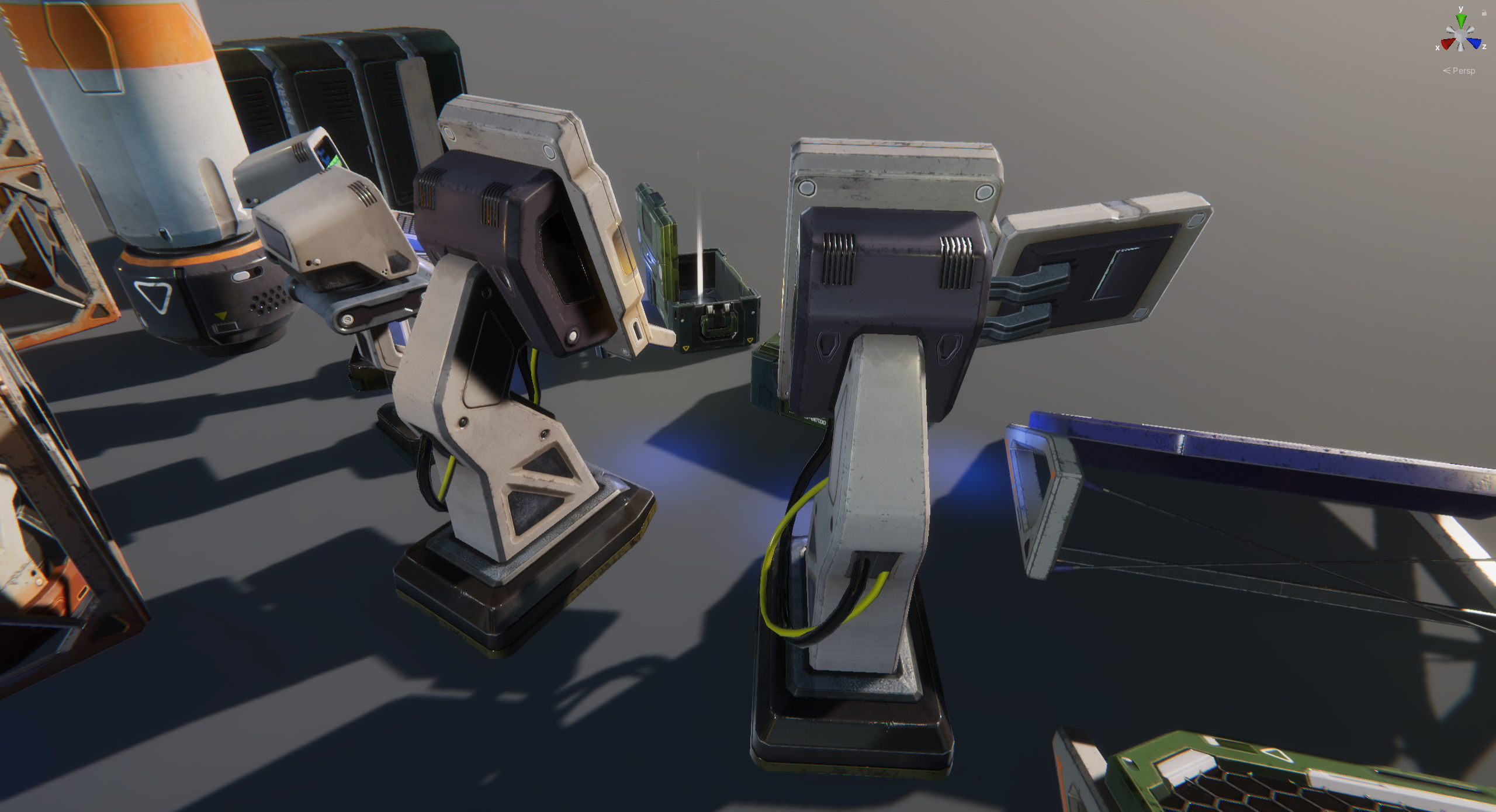 Sci-Fi Props Pack vol 2 Low-poly 3D model_52