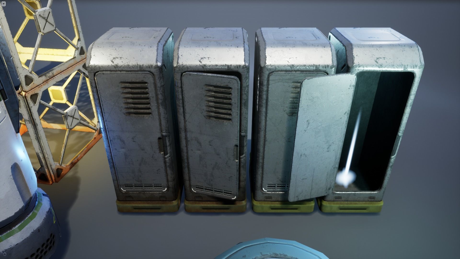 Sci-Fi Props Pack vol 2 Low-poly 3D model_26
