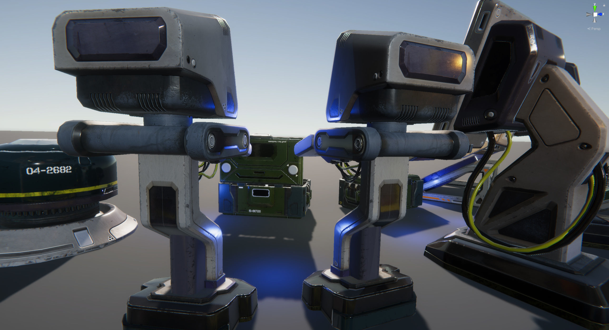 Sci-Fi Props Pack vol 2 Low-poly 3D model_55