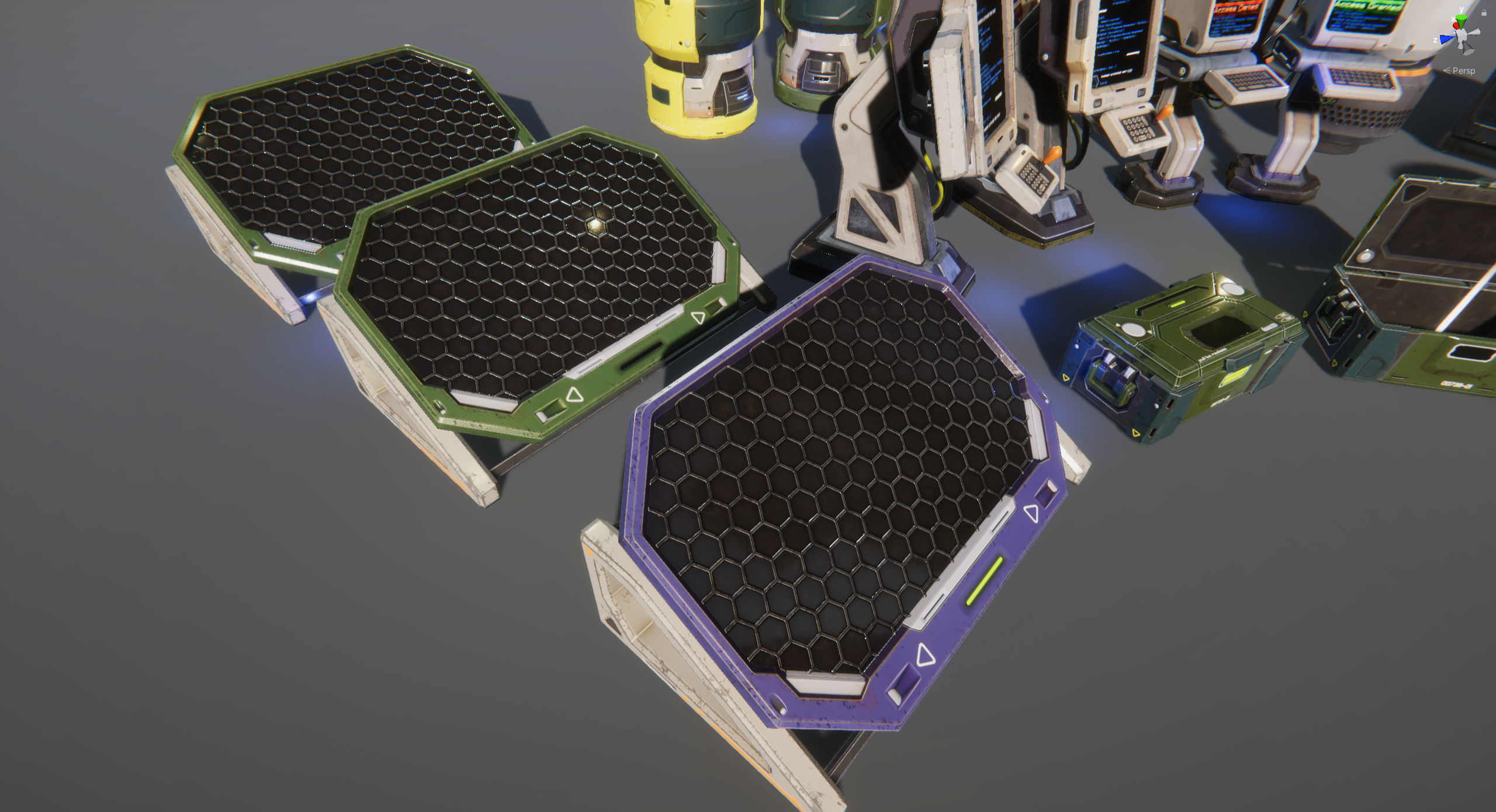 Sci-Fi Props Pack vol 2 Low-poly 3D model_50