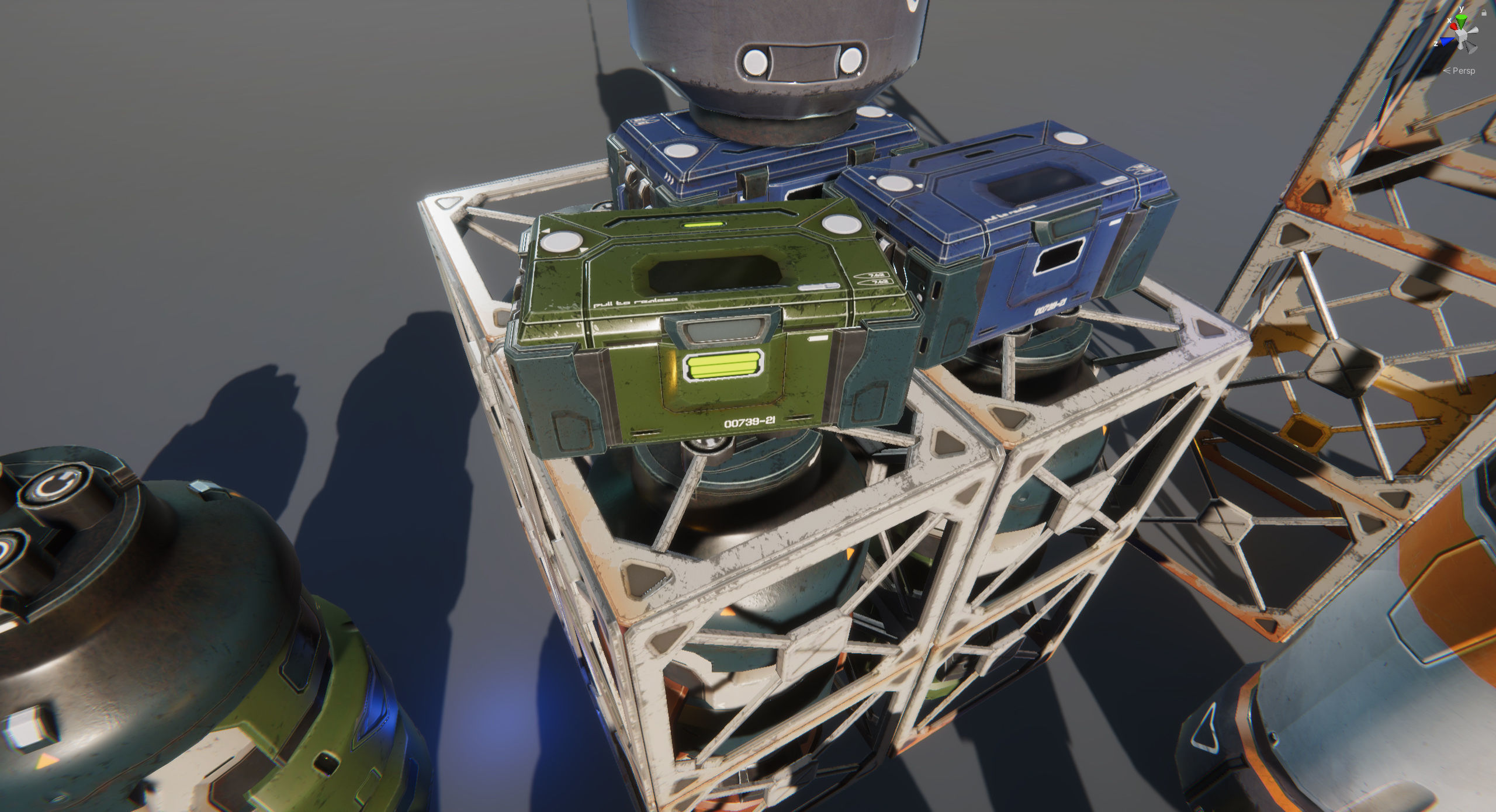 Sci-Fi Props Pack vol 2 Low-poly 3D model_48