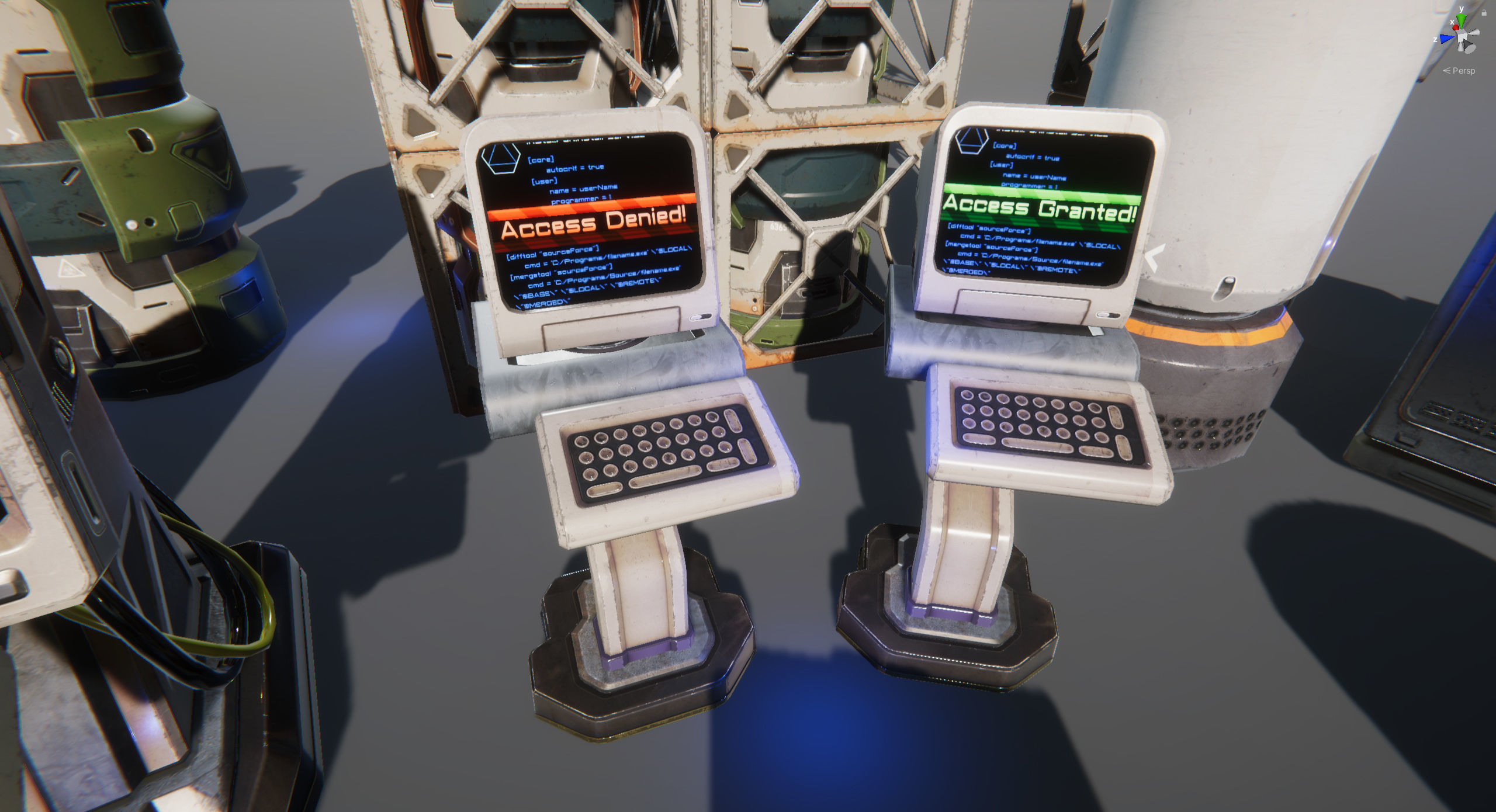 Sci-Fi Props Pack vol 2 Low-poly 3D model_53
