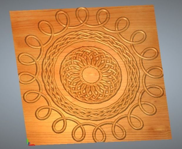 cnc 3d design for wooden and corian 3D print model_2