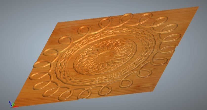 cnc 3d design for wooden and corian 3D print model_3