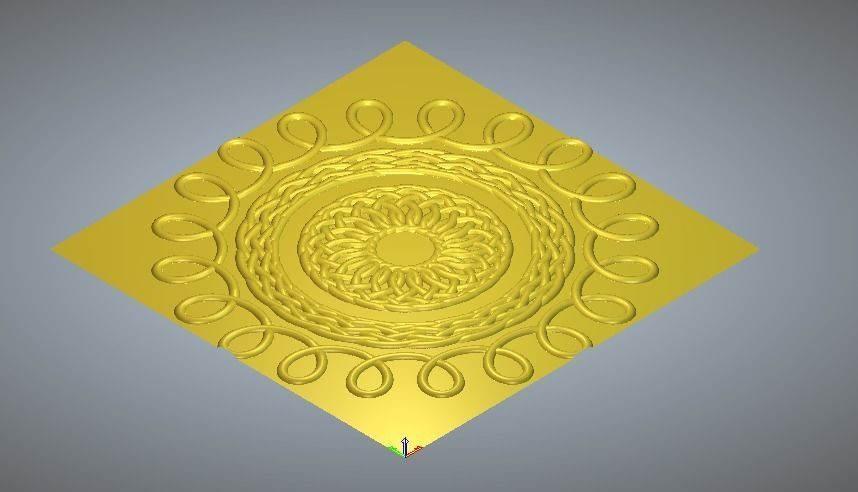 cnc 3d design for wooden and corian 3D print model_1