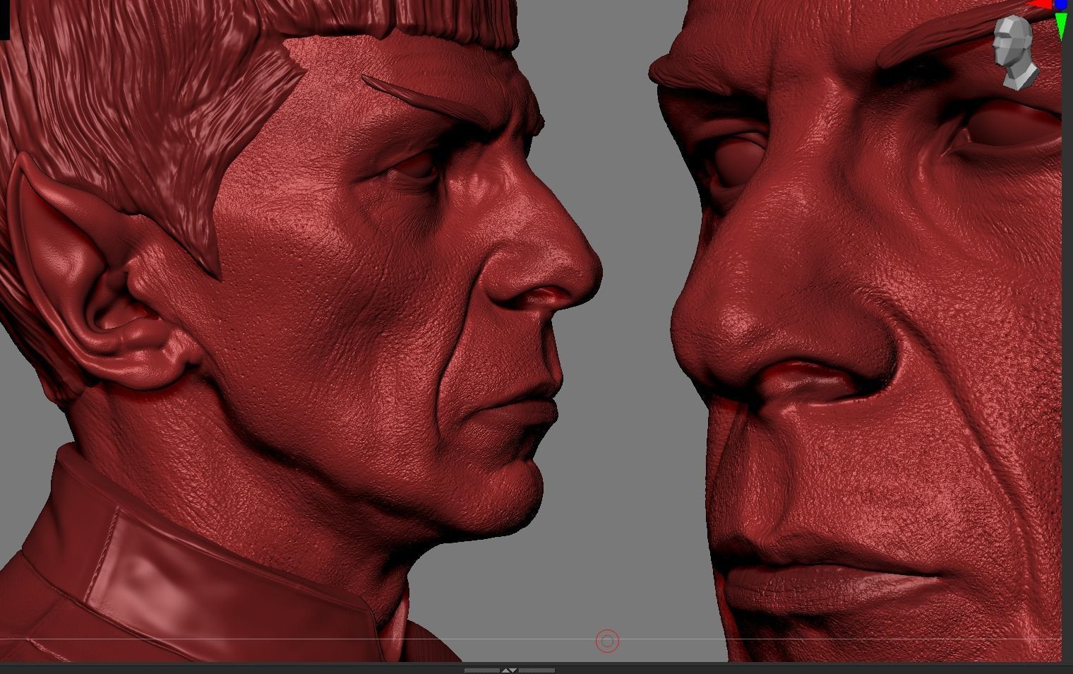 Mr Spock bust Leonard Nimoy 3D print model_14