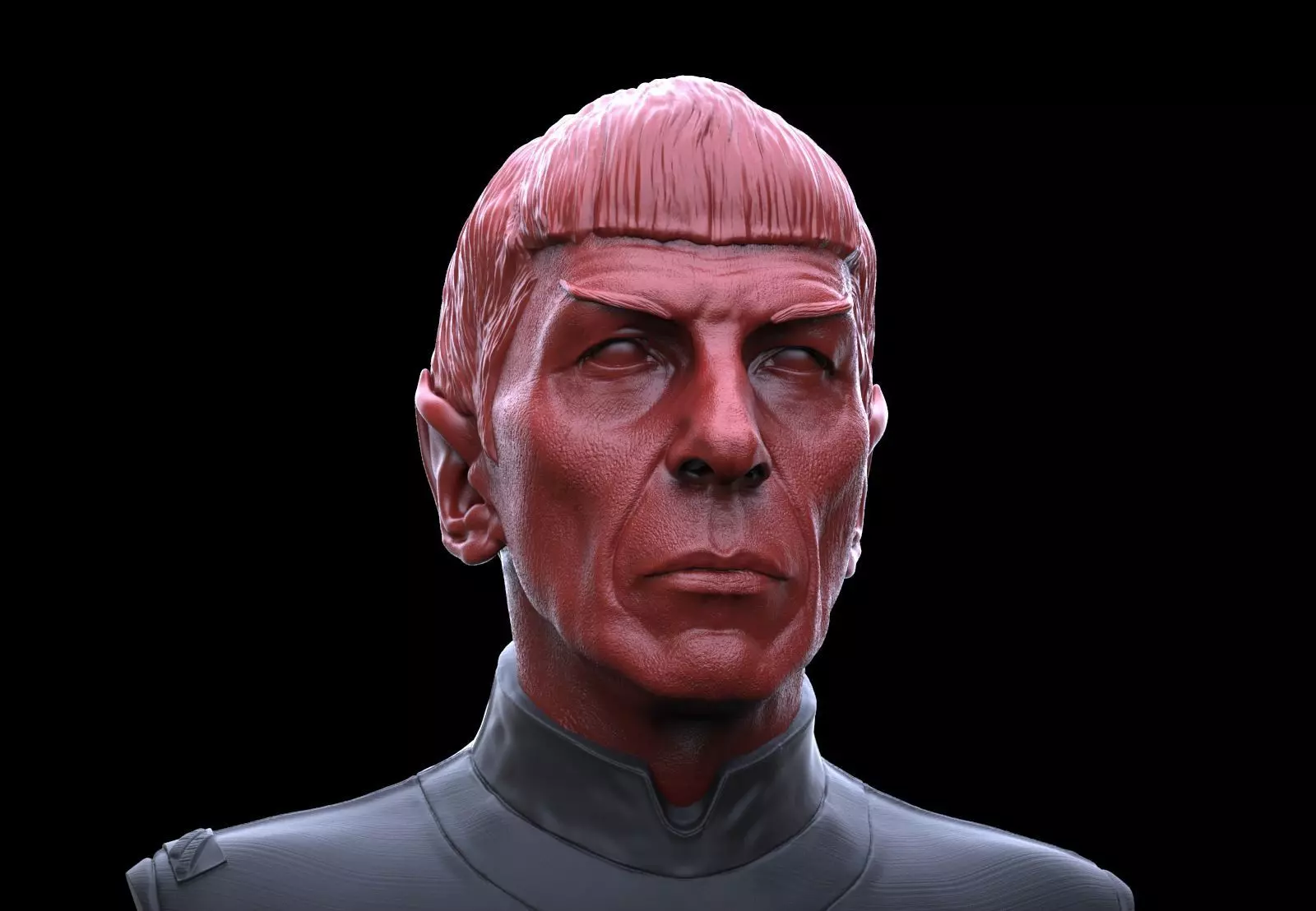 Mr Spock bust Leonard Nimoy 3D print model_0