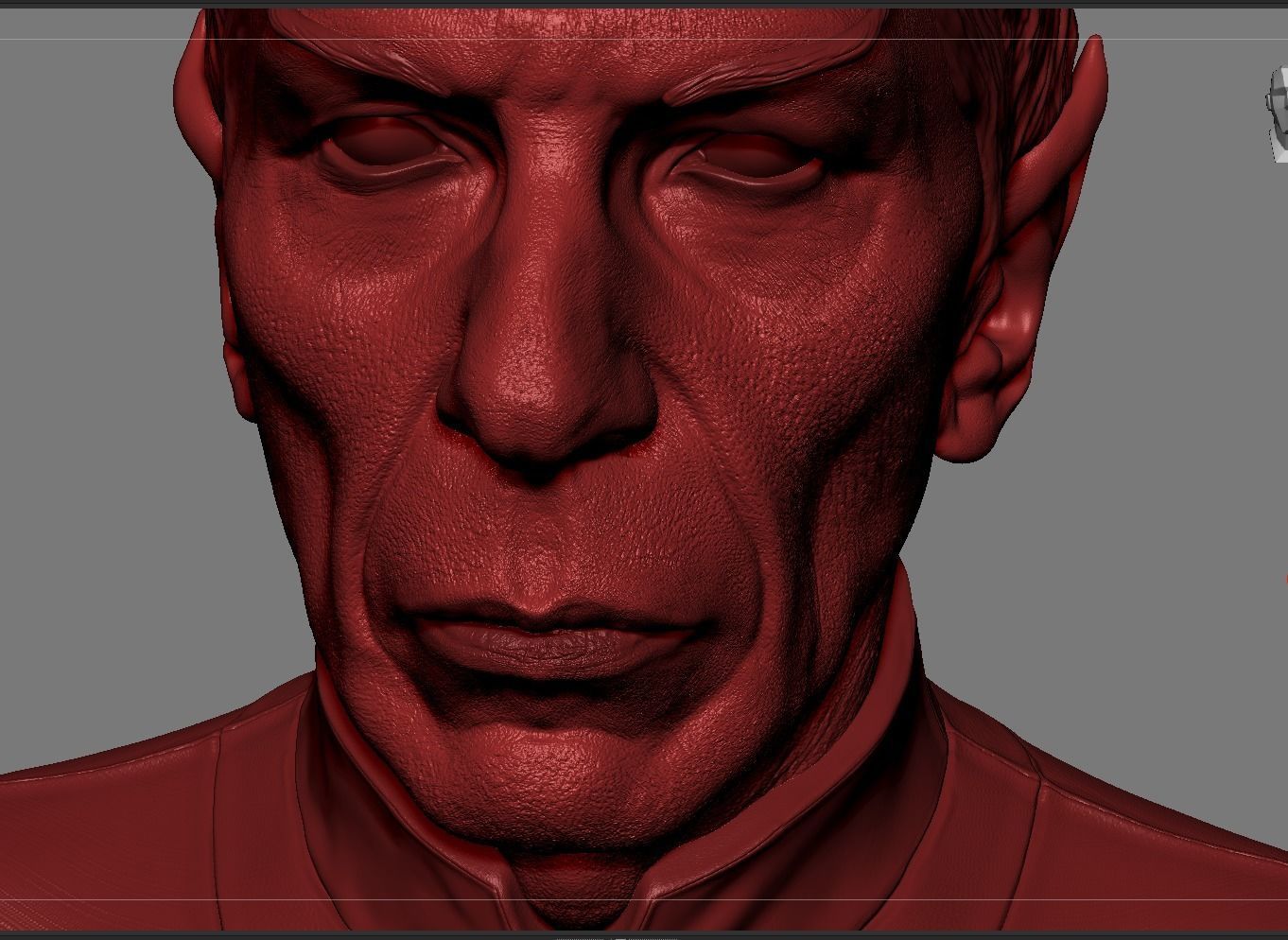Mr Spock bust Leonard Nimoy 3D print model_15