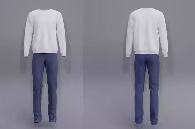 Male outfit - sweatshirt and jeans