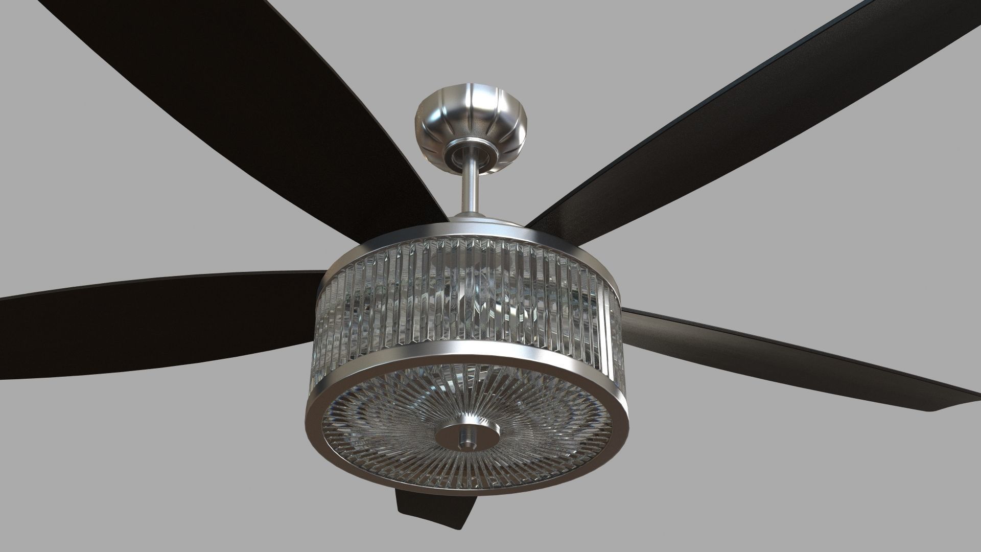 56inch Sura 5 Blade Ceiling Fan 3D model_2