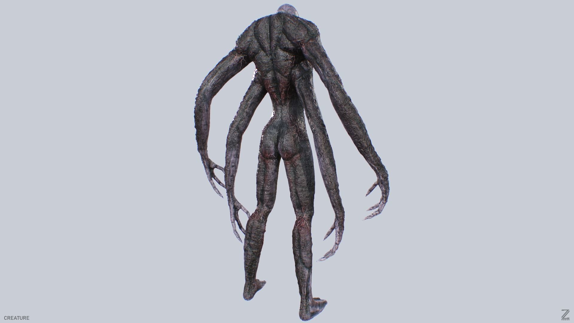 Creature Low-poly 3D model_5