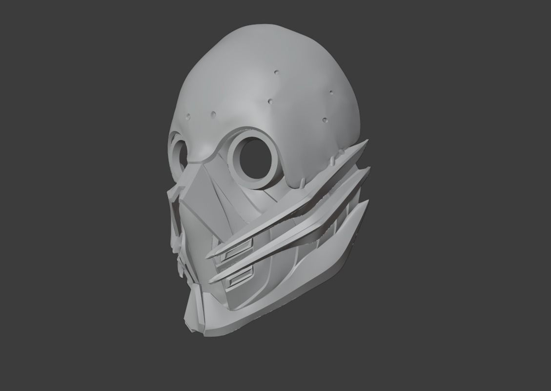 Kabal mask from Mortal Kombat 11- Give me a smile 3D print model_4