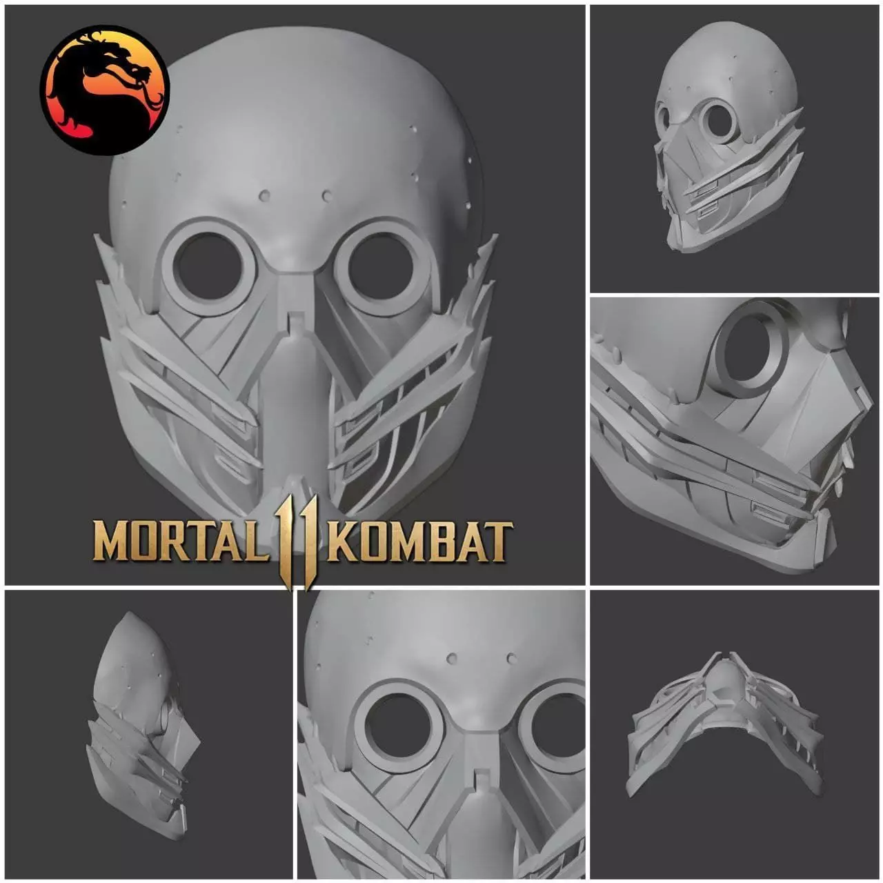 Kabal mask from Mortal Kombat 11- Give me a smile 3D print model_0
