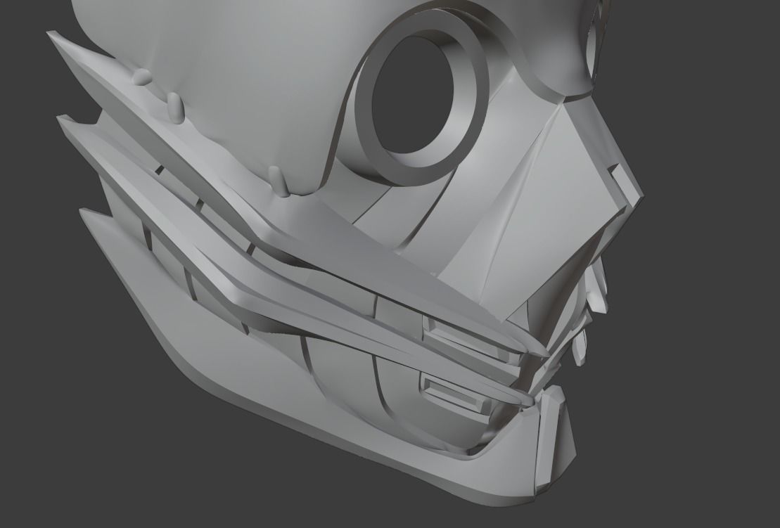 Kabal mask from Mortal Kombat 11- Give me a smile 3D print model_5
