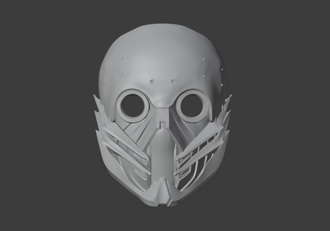 Kabal mask from Mortal Kombat 11- Give me a smile 3D print model_1