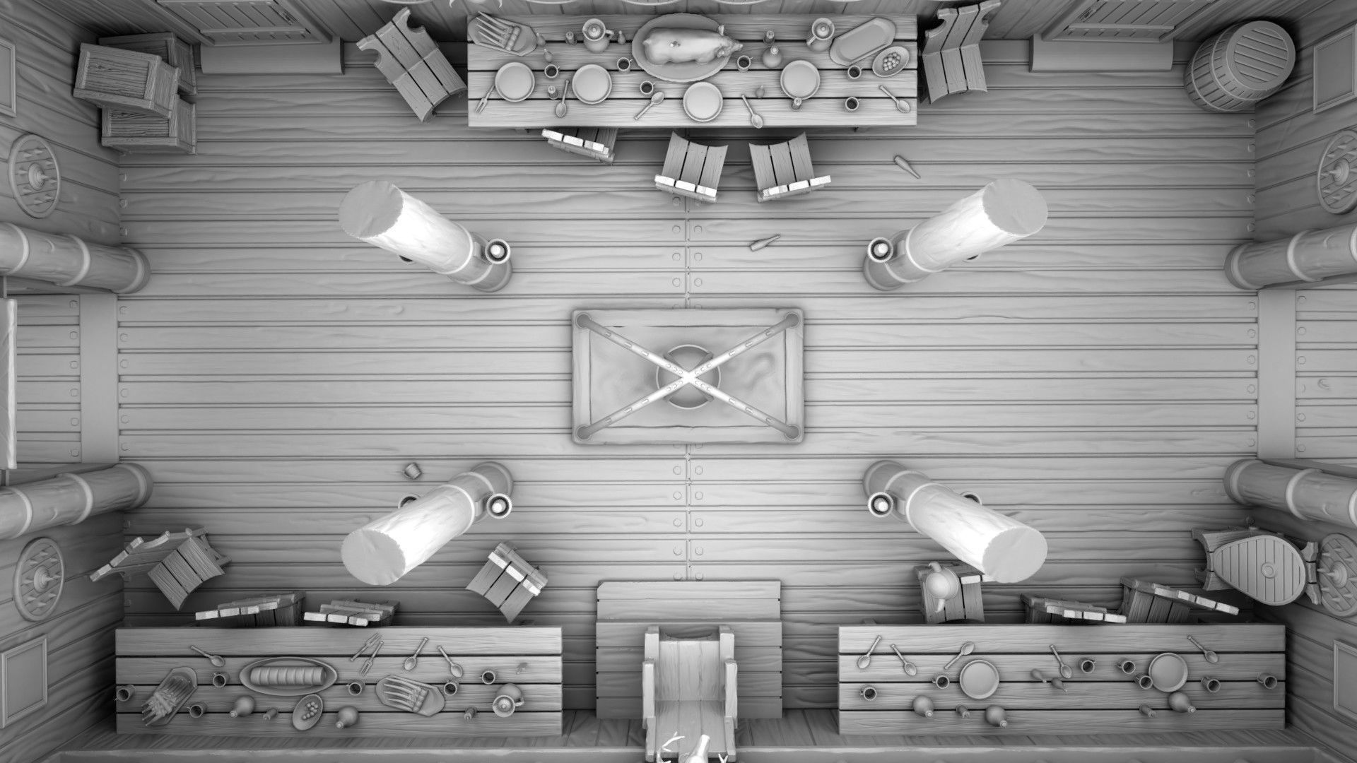 Detailing vikings house 3D print model_5