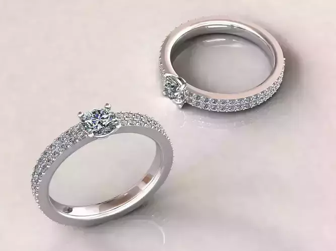 Engagement Wedding Ring 04 ct 