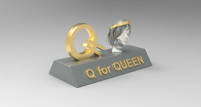 Q for Queen 3D print model