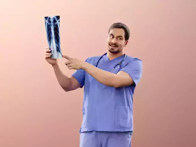 Sahir 11027 - Medical Doctor standing paramedic x-ray