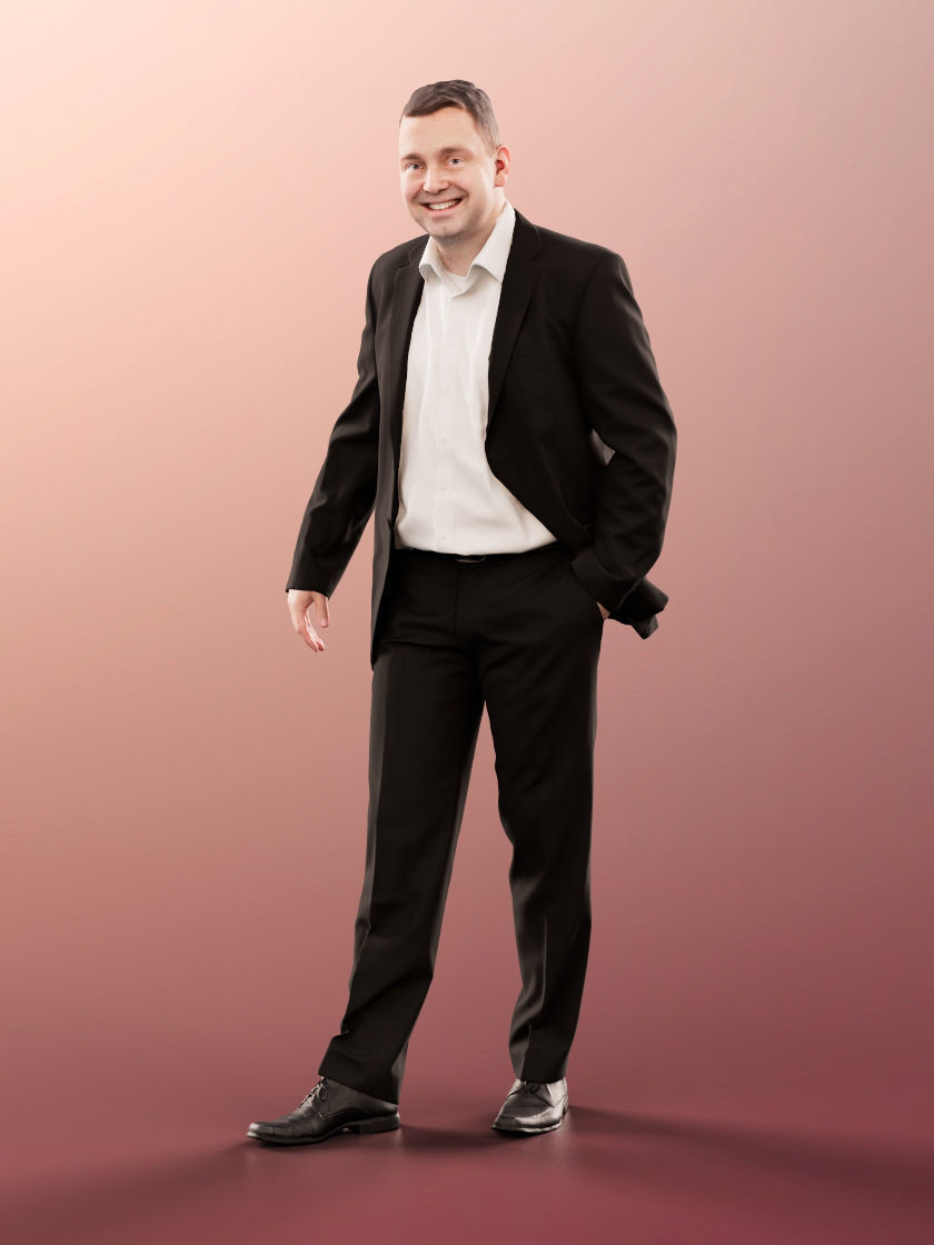 Tobias 11265 - 4 Texturevariations - Business Man 3D model_5