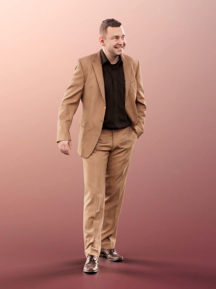 Tobias 11265 - 4 Texturevariations - Business Man 3D model_10