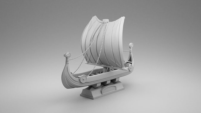 Vikings ship 3D print model