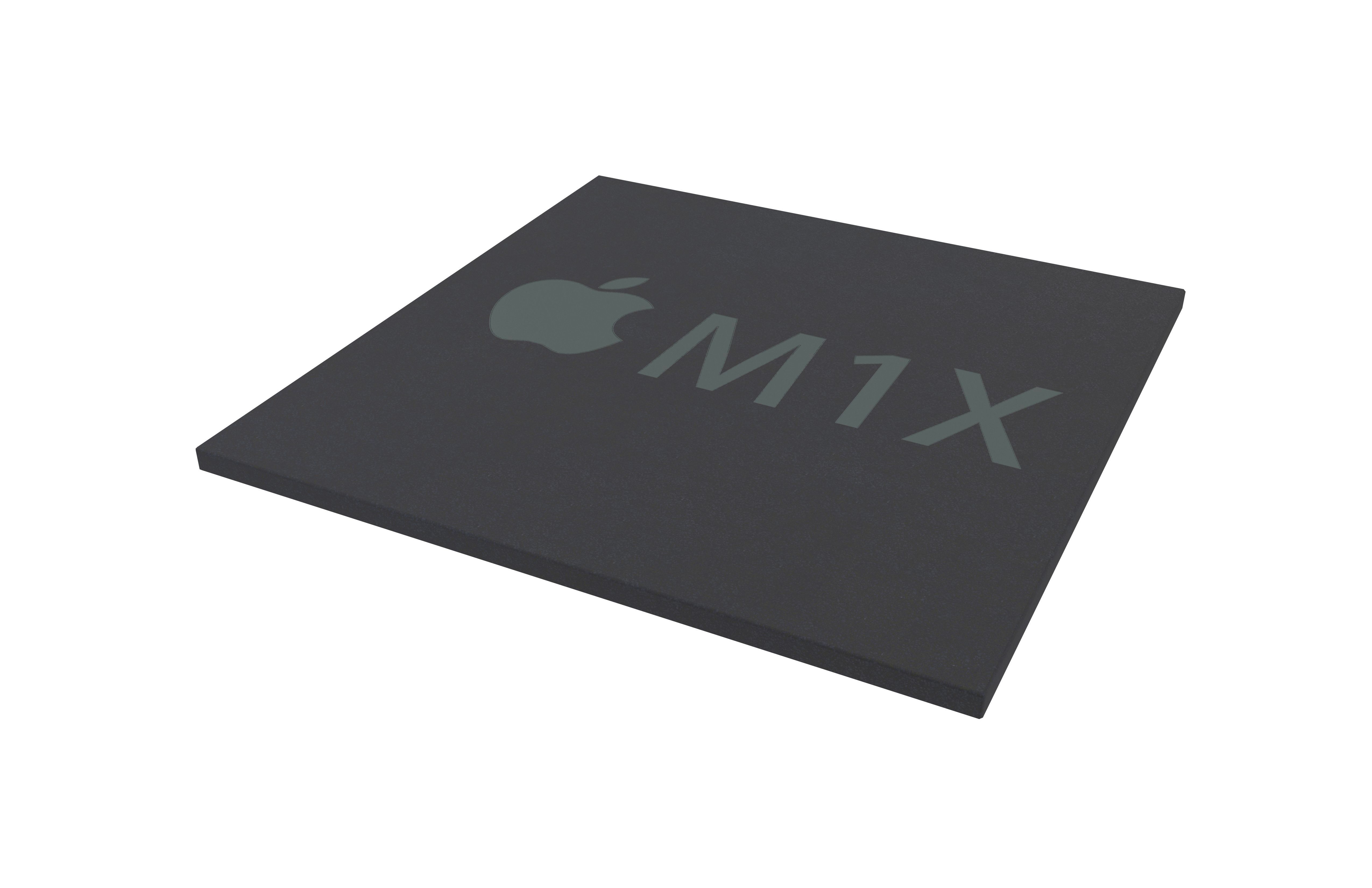 Apple CPU M1X Low-poly 3D model_4