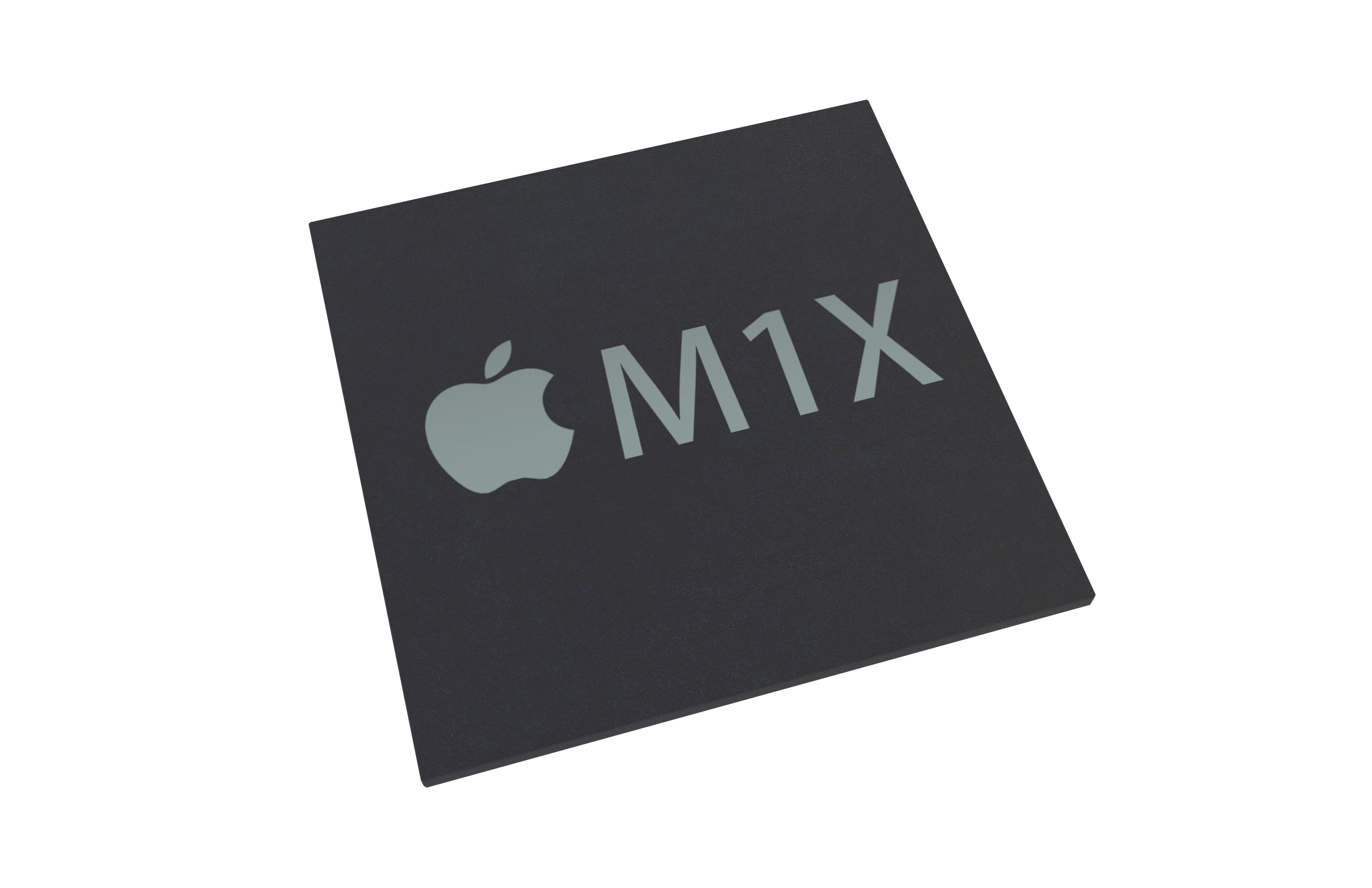 Apple CPU M1X Low-poly 3D model_2