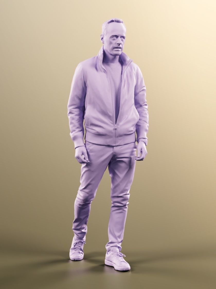 Jason 11383 - Casual Man Taking Step 3D model_4