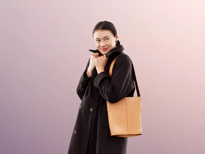 Francine 11397 - Smiling Woman In Coat 3D model_0