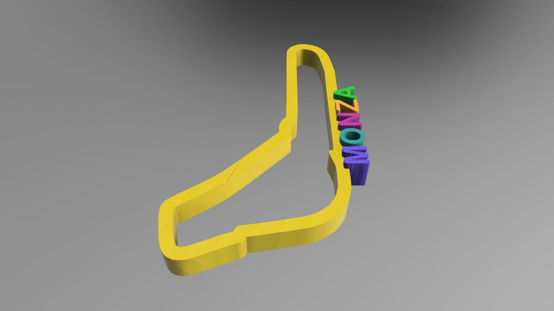 F1 Monza Race Track STL OBJ FBX Files Fusion 360 3D print model_8