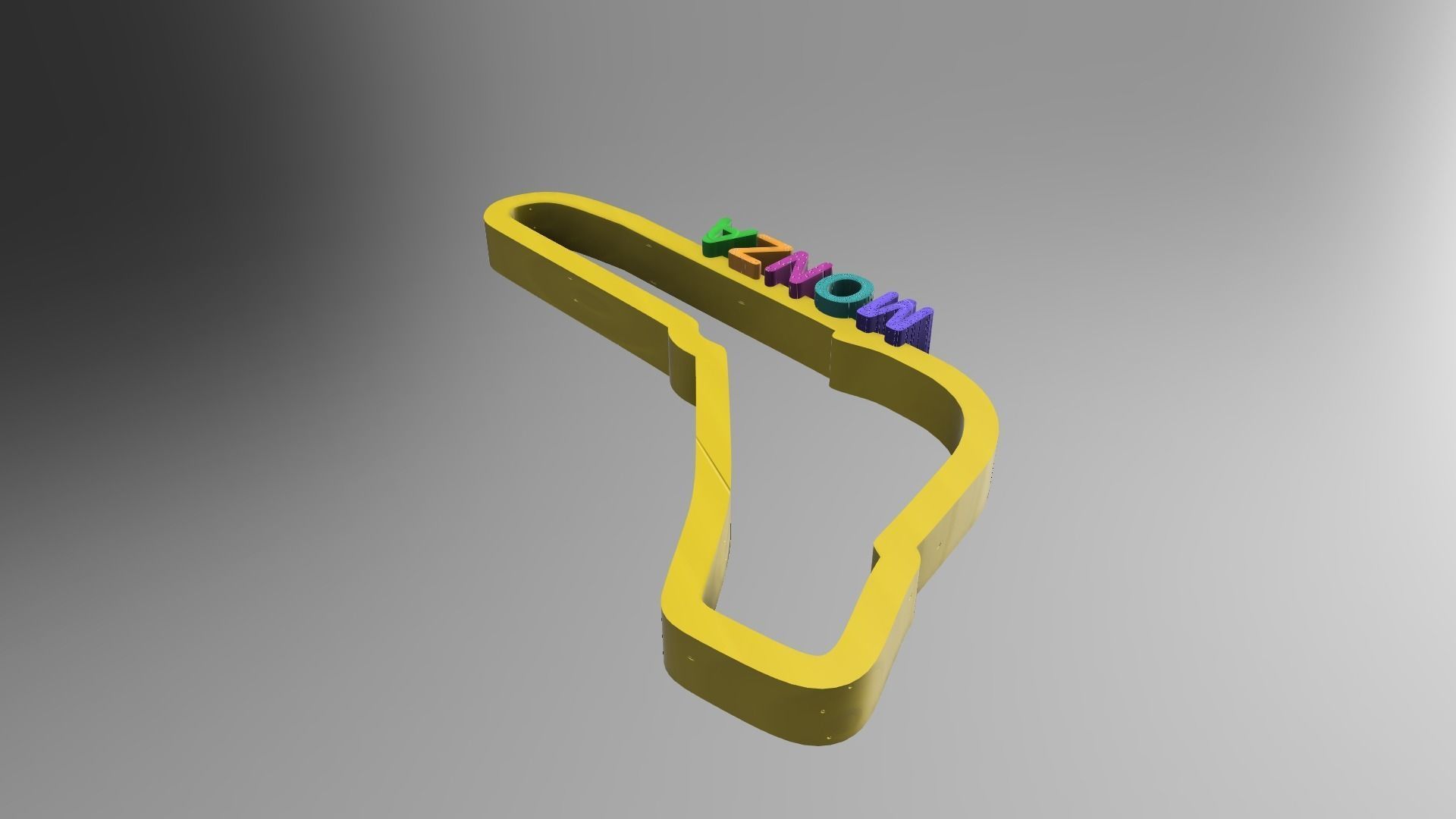 F1 Monza Race Track STL OBJ FBX Files Fusion 360 3D print model_9