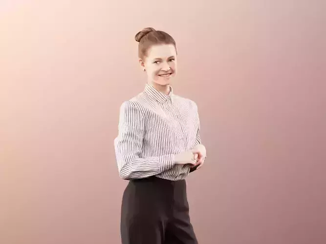 Bella 11641 - Standing Business Woman Smiling 