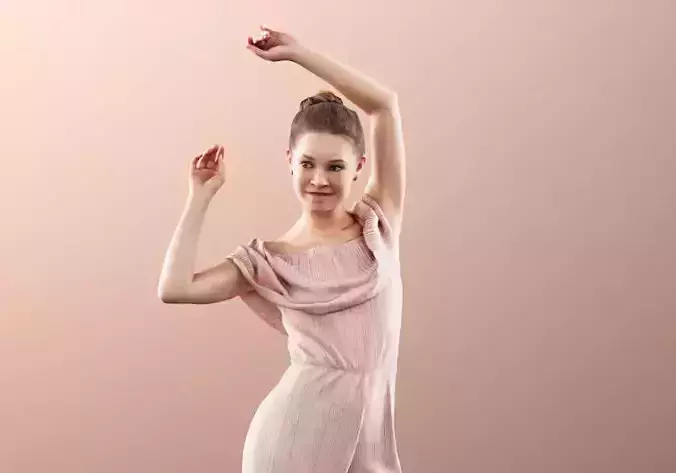 Bella 11645 - Dancing Young Woman In Elegant Jumpsuit