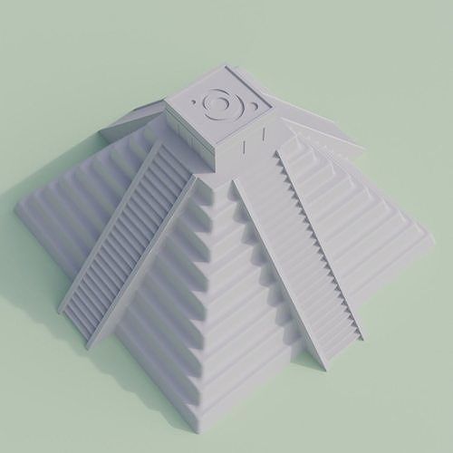 Maya Temple - 3D Print Ready 3D print model