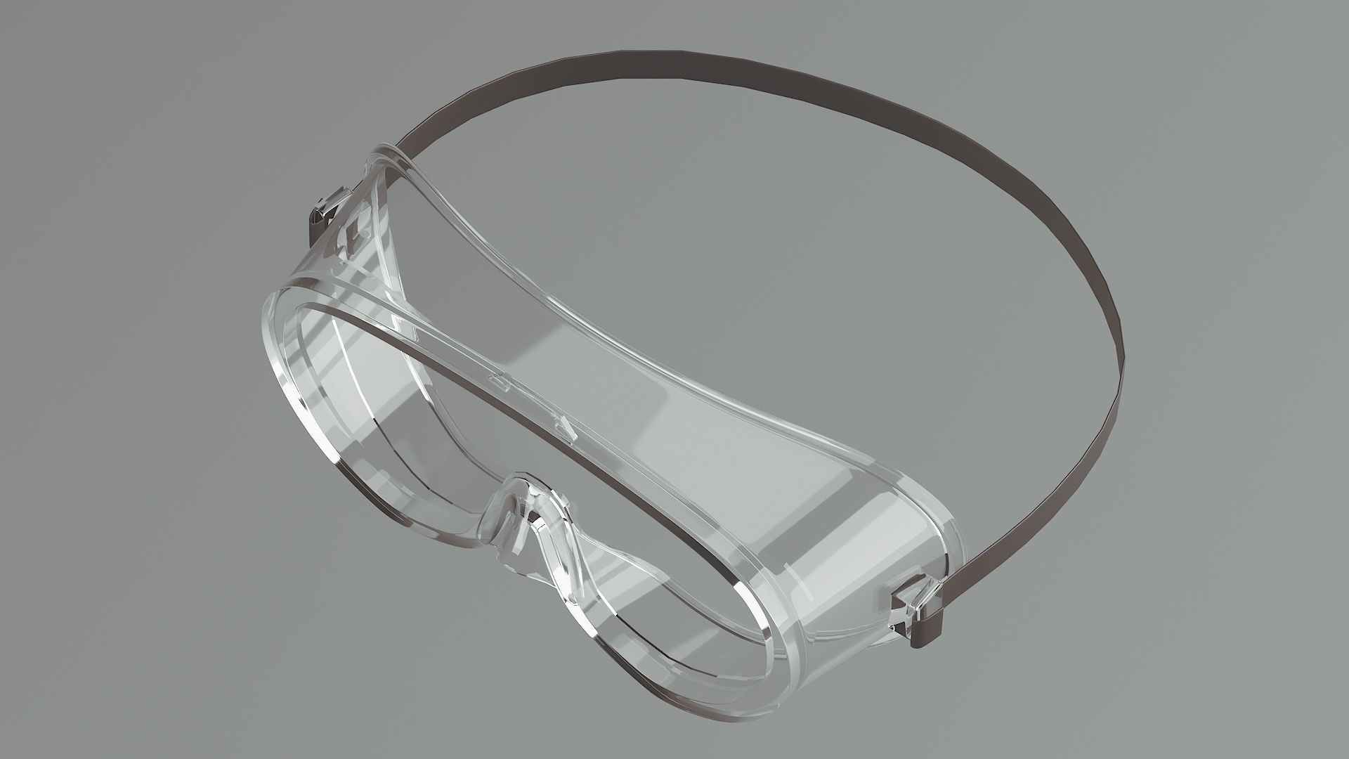 Safety glasses set 3D model Low-poly 3D model_4