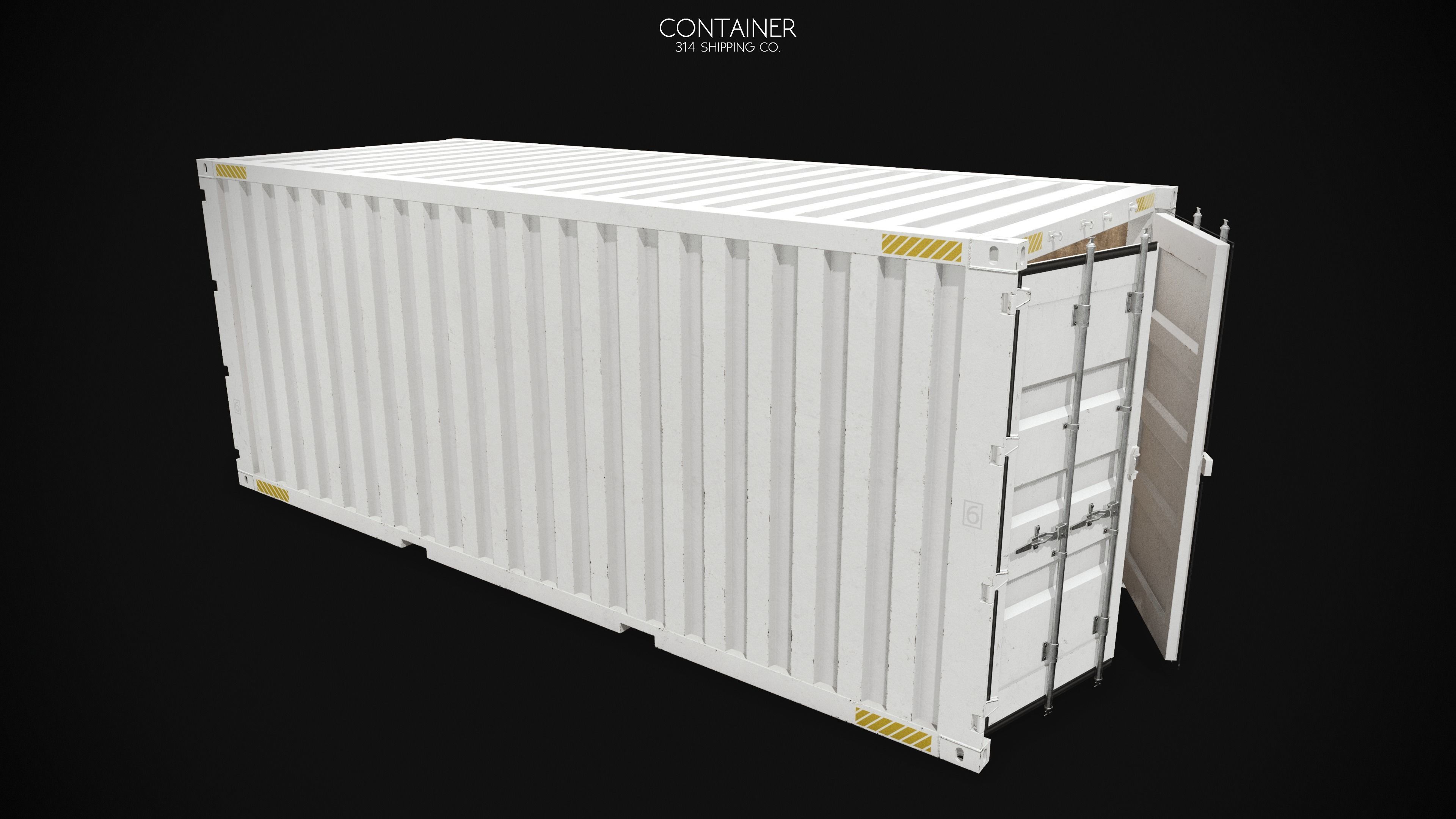 Extreme Modular 3D Container Low-poly 3D model_11