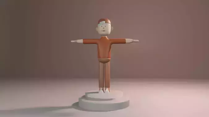 Cartoon Men 3D model