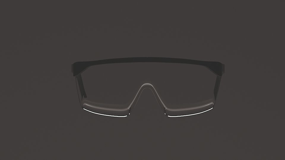 Safety glasses 3D model Low-poly 3D model_5