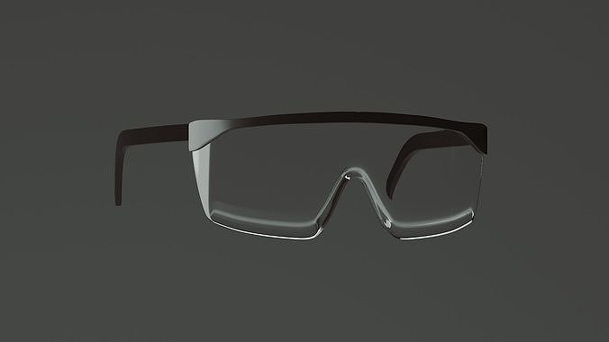 Safety glasses 3D model Low-poly 3D model