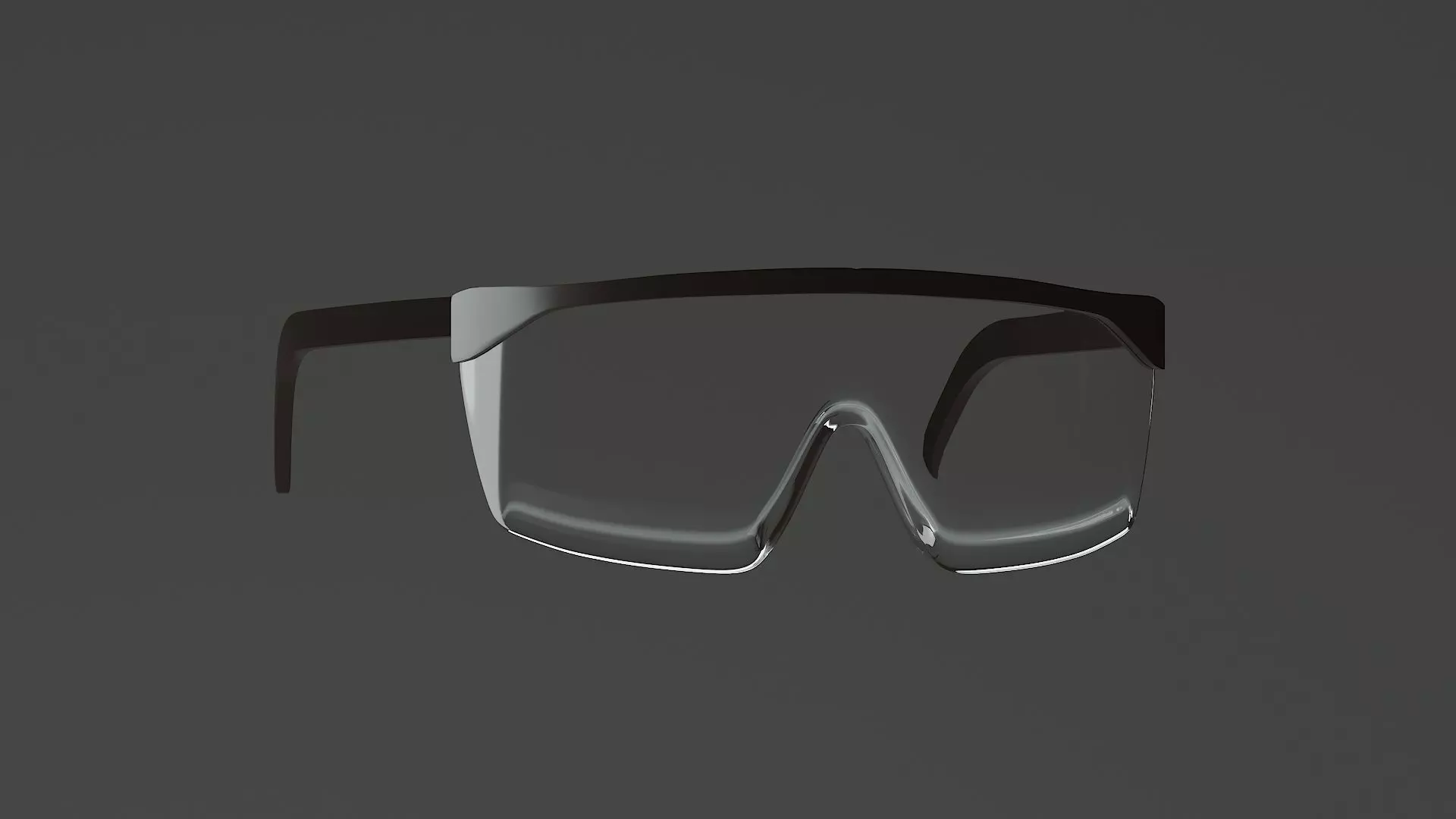 Safety glasses 3D model Low-poly 3D model_0