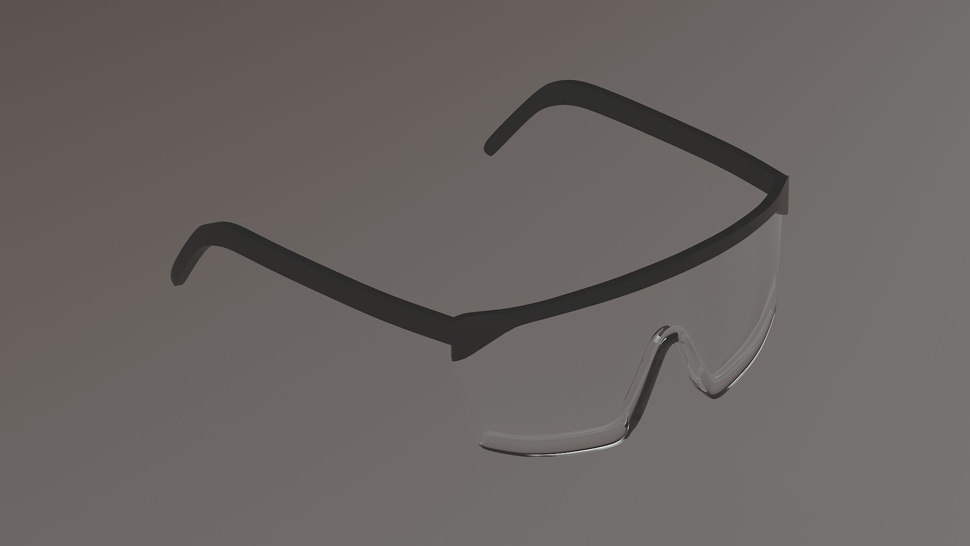 Safety glasses 3D model Low-poly 3D model_3